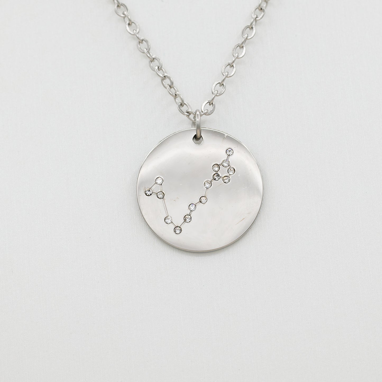 Collier acier inoxydable Argenté - pendentif constellation