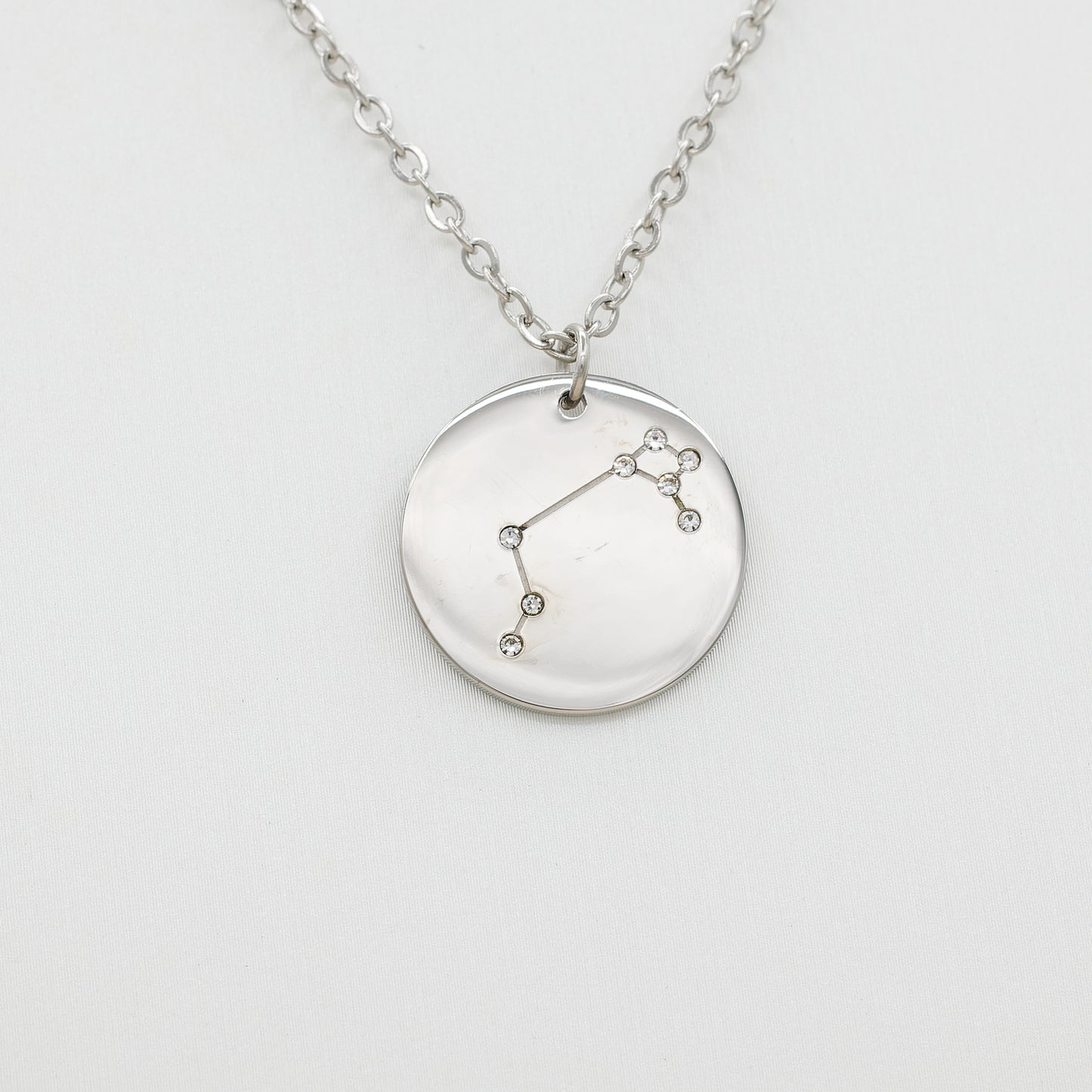 Collier acier inoxydable Argenté - pendentif constellation